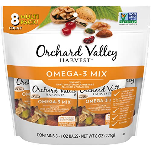 0824295136813 - ORCHARD VALLEY HARVEST OMEGA 3 MIX MADE WITH SEA SALT 8OZ(1OZX8)