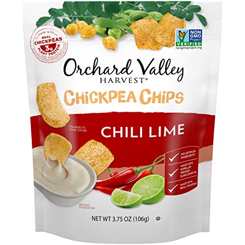 0824295140193 - ORCHARD VALLEY HARVEST CHICKPEA CHIPS CHILI LIME, 3.75 OZ, 8COUNT