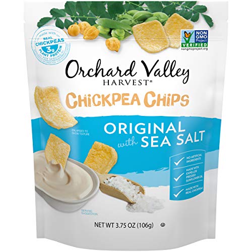 0824295140209 - ORCHARD VALLEY HARVEST CHICKPEA CHIPS WITH SEA SALT, 3.75 OZ, 8COUNT