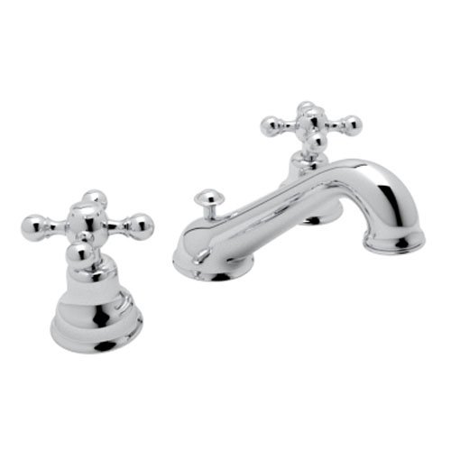 0824438201576 - ROHL AC102X-APC-2 CISAL WIDESPREAD LAVATORY FAUCET WITH CROSS HANDLES AND POP-UP, POLISHED CHROME