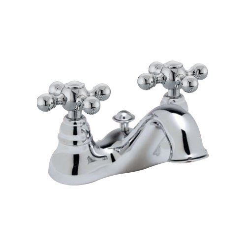 0824438202221 - ROHL AC95X-APC-2 CISAL LOW LEAD CENTERSET BATHROOM FAUCET WITH METAL CROSS HANDLES AND POP-UP, POLISHED CHROME