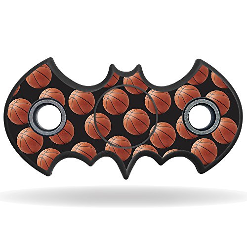 0082481871027 - MIGHTYSKINS VINYL DECAL SKIN FOR BAT SHAPED FIDGET SPINNER – BASKETBALL | PROTECTIVE STICKER WRAP FOR YOUR FIDGET TOY | EASY TO APPLY COVER