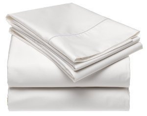 0825624787935 - SOLID WHITE 300 THREAD COUNT TWIN SIZE SHEET SET 100 % EGYPTIAN COTTON 3PC BED SHEET SET (DEEP POCKET) BY SHEETSNTHINGS