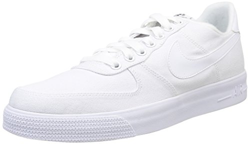 0826216086436 - NIKE AIR FORCE 1 MEN'S CANVAS COURT SNEAKERS SHOES WHITE SIZE 9.5