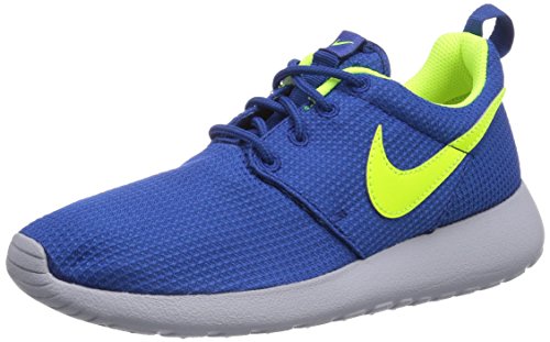 0826216391424 - NIKE ROSH RUN BLUE YOUTHS TRAINERS SIZE 3.5 US