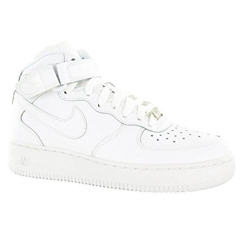 0826218005800 - NIKE AIR FORCE 1 MID (GS) BIG KIDS SNEAKERS WHITE/WHITE 314195-113 (6.5 M US)