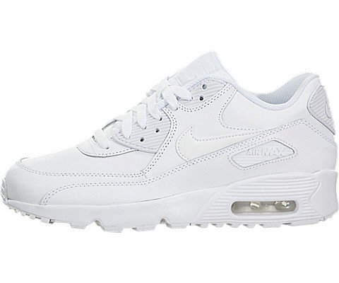 0826218436109 - NIKE AIR MAX 90 LETTER BIG KIDS STYLE SHOES : 833412, WHITE/WHITE, 6.5