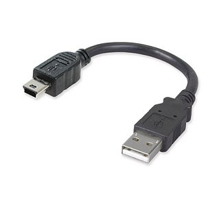 0826341007146 - ZIOTEK ZT1311550 7.5-INCH USB 2.0 TYPE A MALE TO TYPE B MINI 5-PIN USB CABLE