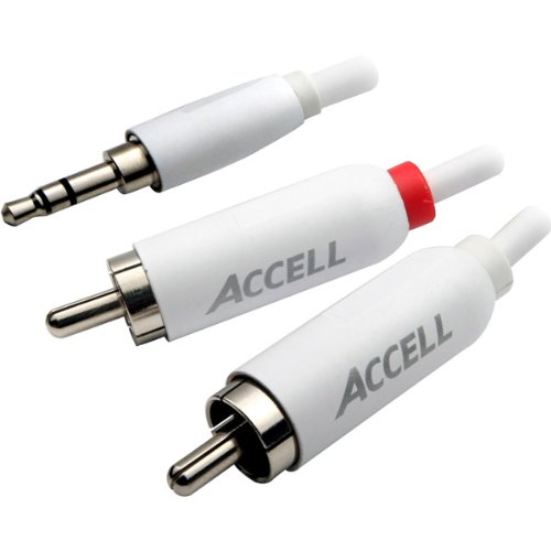 0826388105058 - ACCELL L097B-007J IPOD AUDIO RCA CABLE (7 FEET, 2.1 METERS) WHITE