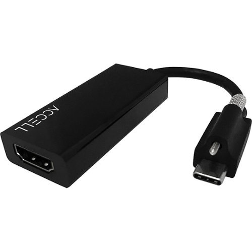 0826388111554 - ACCELL - USB-C TO HDMI 2.0 ADAPTER - CEC ENABLED - BLACK