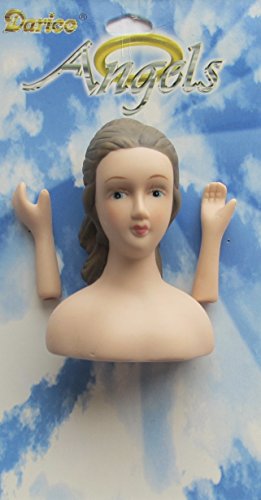 0082676415722 - DARICE ANGELS CRAFT SET OF 1 PORCELAIN LADY / ANGEL DOLL HEAD 3-1/4 AND PAIR OF HANDS EACH HAND 1-3/4 LONG