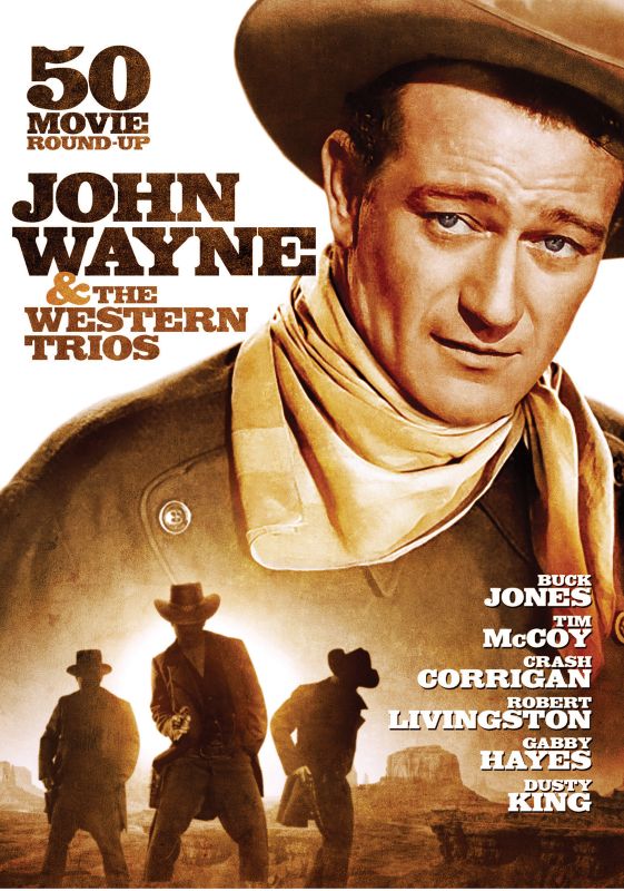 0826831071459 - JOHN WAYNE & THE WESTERN TRIOS: 50 MOVIE ROUNDUP (DVD)
