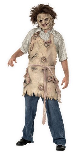 0082686010757 - RUBIE'S COSTUME TEXAS CHAINSAW MASSACRE DELUXE APRON OF SOULS, BROWN, ONE SIZE