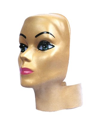 0082686066112 - RUBIE'S COSTUME CO PVC FEMALE HEAD COVER COSTUME COSTUME