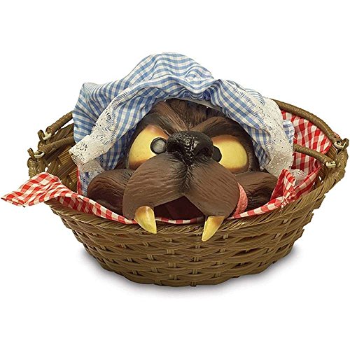 0082686066266 - RUBIE'S COSTUME CO BASKET WITH WOLF'S HEAD COSTUME