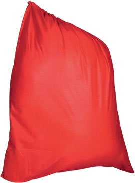 0082686265027 - RUBIE'S COSTUME VELOUR SANTA BAG, RED, ONE SIZE