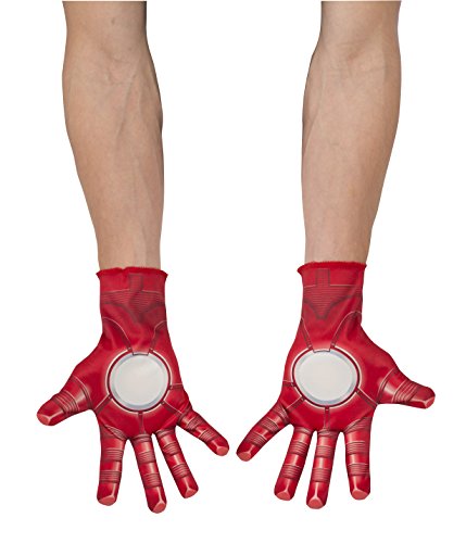 0082686363648 - RUBIE'S COSTUME CO MEN'S AVENGERS 2 AGE OF ULTRON ADULT IRON MAN GLOVES, RED, ONE SIZE