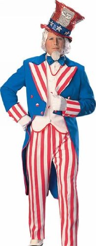 0082686491839 - RUBIE'S COSTUME CO SEQUIN DOT UNCLE SAM HAT COSTUME