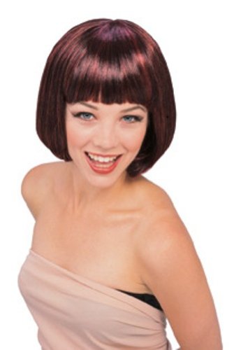 0082686504294 - RUBIE'S COSTUME SUPERMODEL WIG, BLACK/RED, ONE SIZE