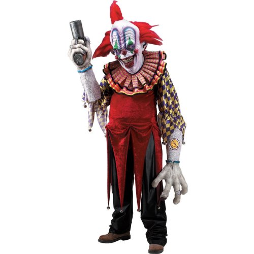 0082686732345 - RUBIE'S CO CREATURE REACHES GIGGLES THE CLOWN COSTUME, RED, STANDARD
