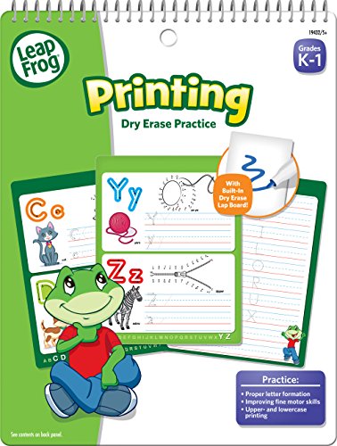 8271072729317 - LEAPFROG PRINTING DRY ERASE PRACTICE WORKBOOK FOR GRADES K-1 WITH 16 FLEXIBLE PAGES