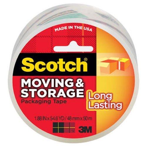 8271072735653 - SCOTCH LONG LASTING STORAGE PACKAGING TAPE, 1.88 INCHES X 54.6 YARDS, 1 ROLL (36