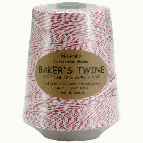 8271072788932 - REGENCY BAKER'S TWINE CONE RED AND WHITE