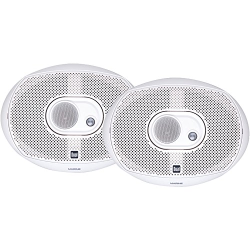 0827204211113 - DUAL ELECTRONICS DMS369 POLY-COATED CLOTH SURROUND 200W MARINE SPEAKERS