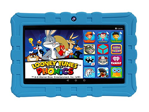 0827396529621 - EPIK LEARNING TAB, 7 KIDS TOUCHSCREEN TABLET FEATURING ANDROID 5.1 OS, LOONEY TUNES PHONICS, 16GB INTEL QUAD CORE PROCESSOR KIDSAFE CERTIFIED - BLUE