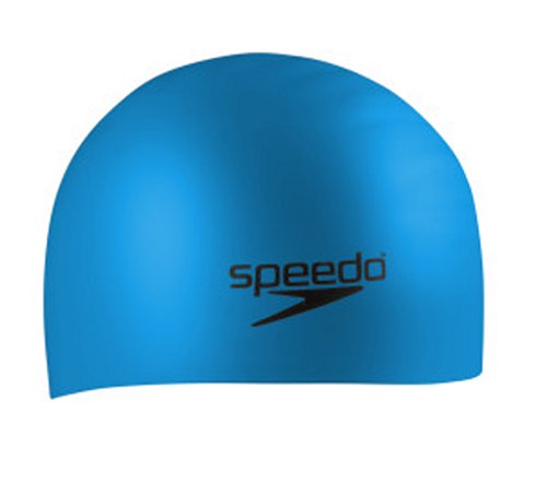 0827782438988 - SPEEDO SILICONE LONG HAIR SWIM CAP, BLUE
