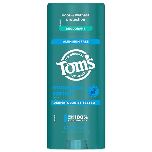 0827854005797 - TOM’S OF MAINE MOUNTAIN SPRING NATURAL DEODORANT FOR MEN AND WOMEN, ALUMINUM FREE, 3.25 OZ