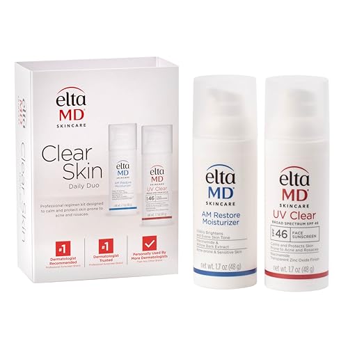 0827854010456 - ELTAMD CLEAR SKIN DAILY DUO KIT, UV CLEAR FACE SUNSCREEN AND AM RESTORE MOISTURIZER FOR SENSITIVE SKIN