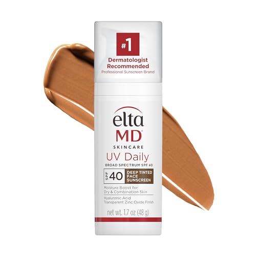 0827854015291 - ELTAMD UV DAILY SPF 40 DEEP TINT FACE SUNSCREEN MOISTURIZER, TINTED MOISTURIZER FOR FACE WITH SPF, GREAT FOR DRY, COMBINATION, AND NORMAL SKIN, 1.7 OZ PUMP