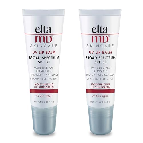 0827854016144 - ELTAMD UV LIP BALM SUNSCREEN, SPF 36 SUNSCREEN LIP BALM WITH SPF, MOISTURIZES AND PROTECTS DRY CRACKED LIPS, WATER RESISTANT UP TO 80 MINUTES, TRANSPARENT ZINC OXIDE LIP SUNSCREEN,(2 PACK)