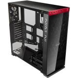0827955018245 - IN WIN 805 ALUMINUM RED/BLACK ATX MID TOWER COMPUTER CASE FRONT USB3.0 AUDIO W/W