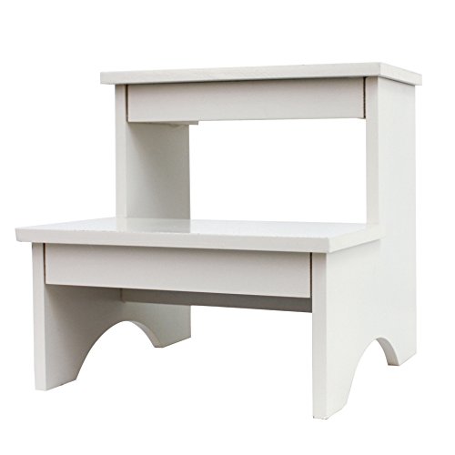 0082803275731 - DÉCOR THERAPY STEP STOOL, WHITE