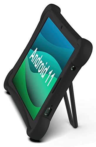 0828063686098 - TABLET 10 INCH ANDROID 11 TABLETS, VISUAL LAND PRESTIGE ELITE 10QH ANDROID 11 10.1 INCH HD IPS TABLET, 32GB STORAGE, 2GB RAM, QUAD-CORE PROCESSOR, WITH PROTECTIVE BUMPER CASE - BLACK (2022 RELEASE)