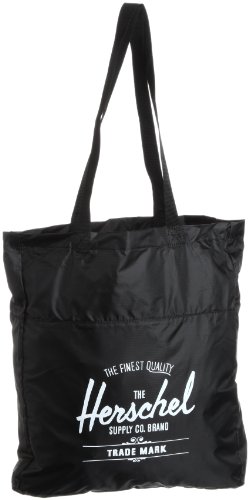 0828432012145 - HERSCHEL SUPPLY PACKABLE TRAVEL TOTE BLACK, ONE SIZE