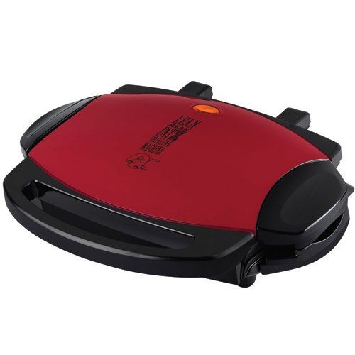 0082846033237 - GEORGE FOREMAN GRP46R 72-SQUARE-INCH GRILL WITH NONSTICK REMOVABLE PLATES, RED