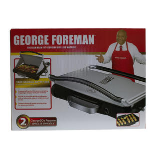 0082846037396 - GEORGE FOREMAN PORTABLE PROPANE GRILL GRIDDLE