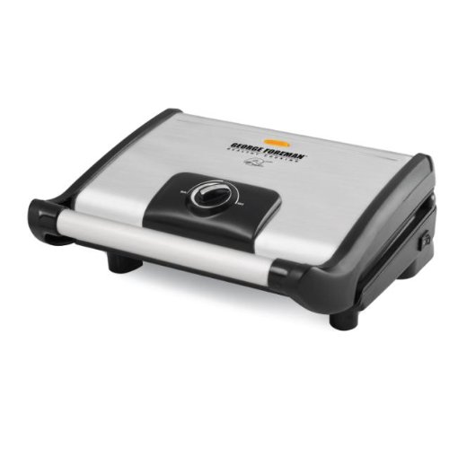 0828460383316 - GEORGE FOREMAN GR0080S STAINLESS STEEL 80 SQUARE INCH VARI TEMP GRILL WITH VARIABLE TEMPERATURE CONTROL