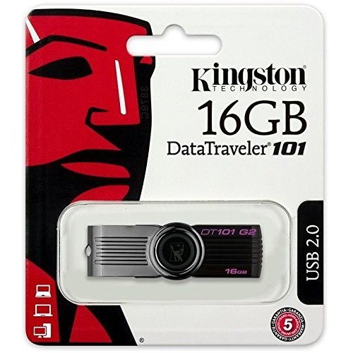 0082889370979 - KINGSTON 16GB 16G DATATRAVELER DT101 G2 USB 2.0 FLASH PEN DRIVE DT101G2/16GB RET