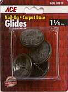 0082901512196 - 1-1/4 CARPET BASE NAIL-ON GLIDES ACE INSULATION 51219 082901512196