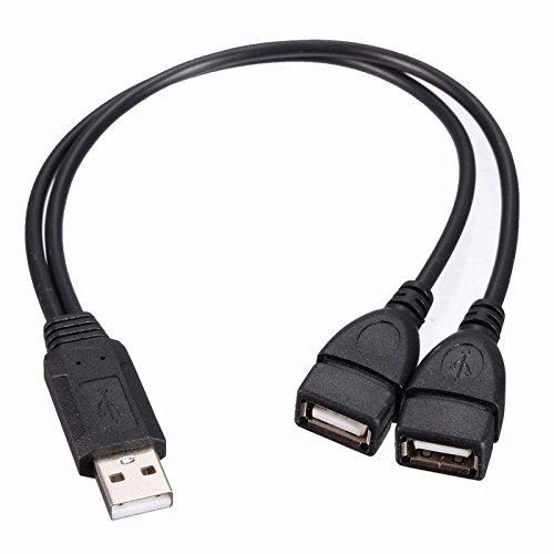 0829341101821 - ZHANYUN USB 2.0 A MALE TO 2 DUAL USB FEMALE JACK Y SPLITTER HUB CHARGER ADAPTER CABLE