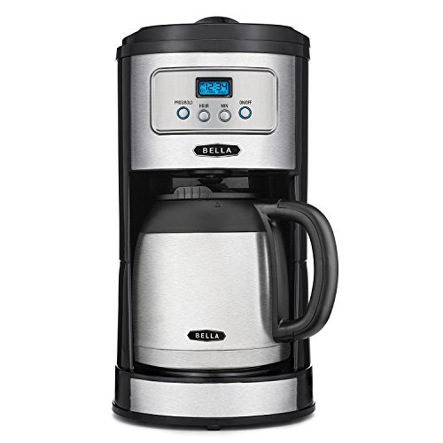 0829486144400 - BELLA BLA14440 10 CUP PROGRAMMABLE COFFEE MAKER, SILVER/BLACK