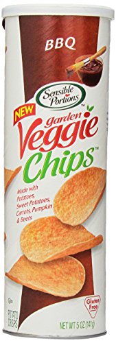 0829515321284 - SENSIBLE PORTIONS GARDEN VEGGIE CHIPS - 5 OUNCE CANISTER (BBQ)