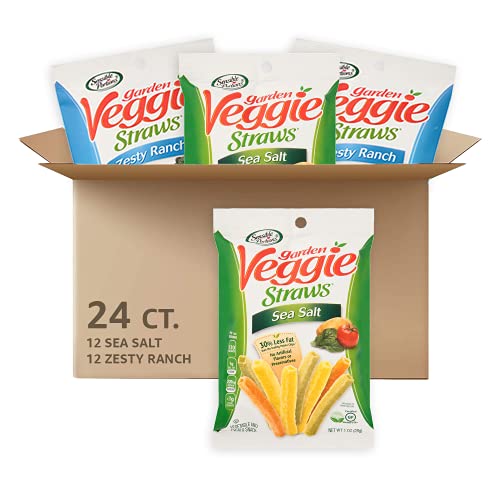 0829515323998 - SENSIBLE PORTIONS GARDEN VEGGIE STRAWS SNACK SIZE VARIETY PACK SEA SALT AND ZESTY RANCH, SALTED, 24 OUNCE
