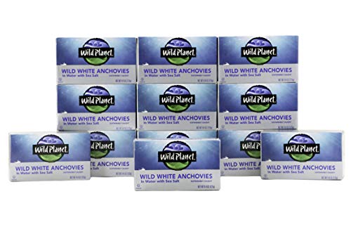 0829696001210 - WILD PLANET WILD ANCHOVIES IN WATER, 4.375 OUNCE (PACK OF 12)
