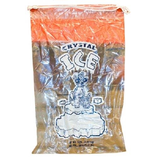 0829716081123 - CRYSTAL ICE BAG 8LB WITH DRAWSTRING ( 500 IN A PACK )