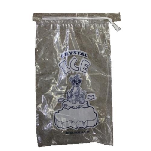 0829716081161 - CRYSTAL ICE BAG 10LB WITH DRAWSTRING ( 500 IN A PACK )